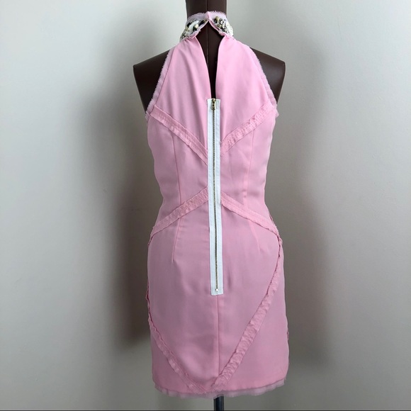 Christina Makowsky Slashed Frayed Razorback Dress - Picture 5 of 6